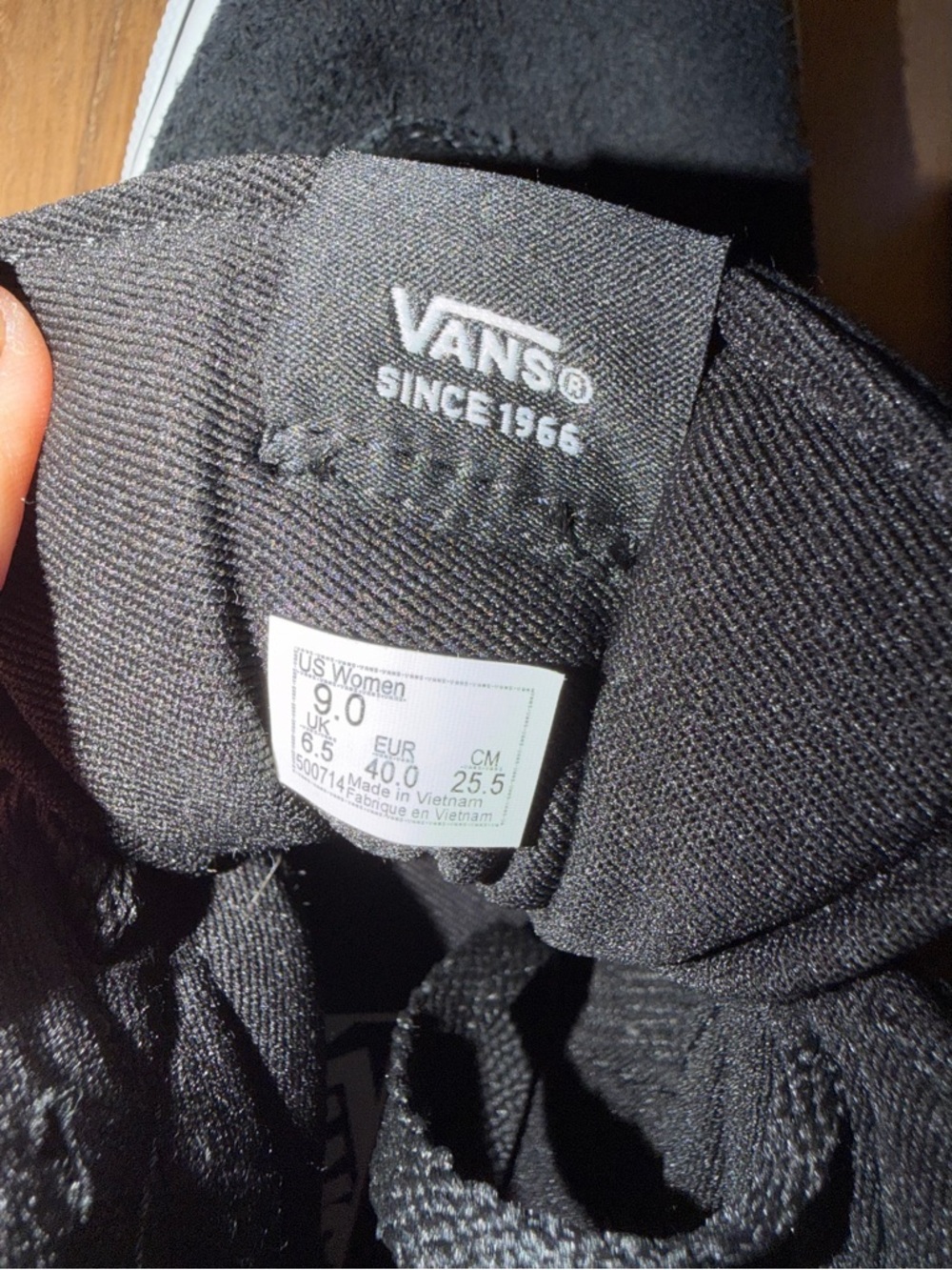 Vans Sk8-Hi Leopard Print Black White Women’s Size 9 High Top Sneakers - Picture 7 of 9